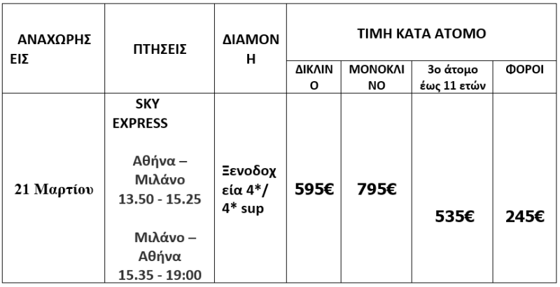 τιμοκατάλογος ΛΙΜΝΕΣ Β. ΙΤΑΛΙΑΣ - ΒΕΝΕΤΙΑ - ΒΕΡΟΝΑ 5 ΗΜΕΡΕΣ 25Η ΜΑΡΤΙΟΥ 