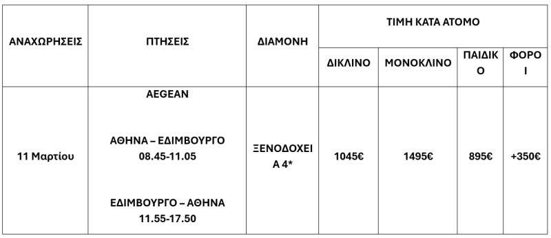 τιμοκατάλογος ΣΚΩΤΙΑ – ΧΑΪΛΑΝΤΣ – ΜΑΡΤΙΟΣ 2025 