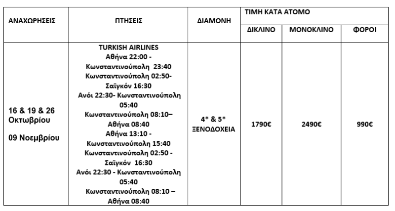 τιμοκατάλογος ΠΑΝΟΡΑΜΑ ΒΙΕΤΝΑΜ - ΦΘΙΝΟΠΩΡΟ & ΧΕΙΜΩΝΑΣ 2025 - 13 ΗΜΕΡΕΣ